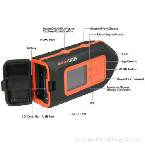 Hands-free Mini DV Camcorder Sports Camera, Outdoor Action Video Helmet Bike